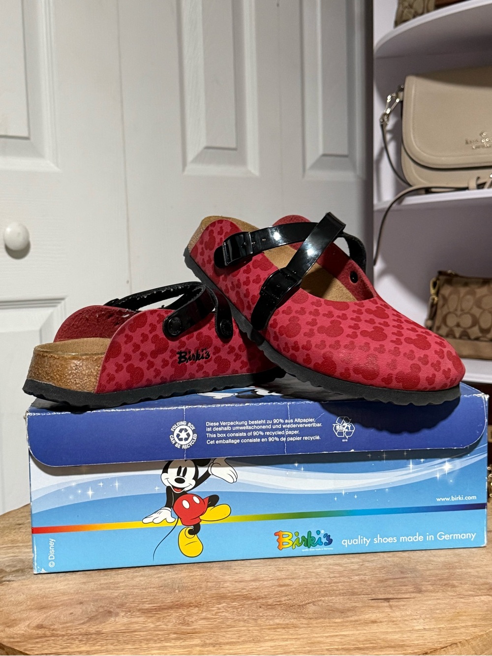 Birki’s by Birkenstock Disney Mickey Mouse Mary Jane Clogs EU 37 Rare + Box